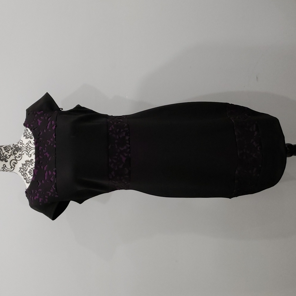 Black and Purple Sangria Dress